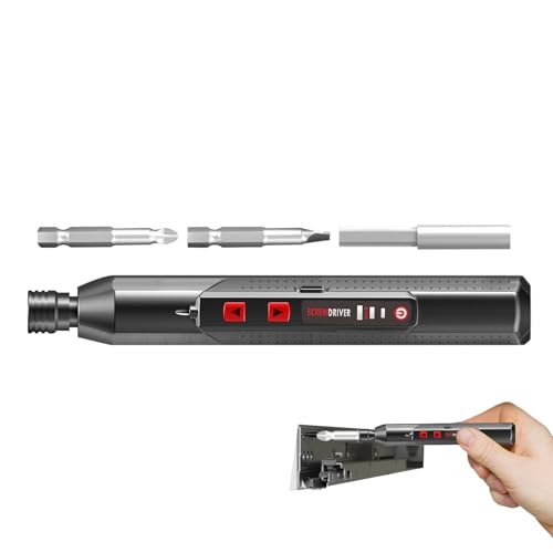 Destornillador Electrónico - Portátil Forma Pluma | Destornillador Eléctrico USB Recargable,Para Manitas Maquettistas Montaje De Muebles