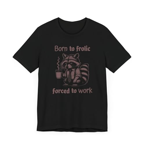 T-shirt raton laveur café pour rompre la fatigue du travail avec humour