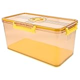 UKCOCO Großer Brotkasten mit Deckel Seitiger Dichtung Transparente Frischhaltedose...