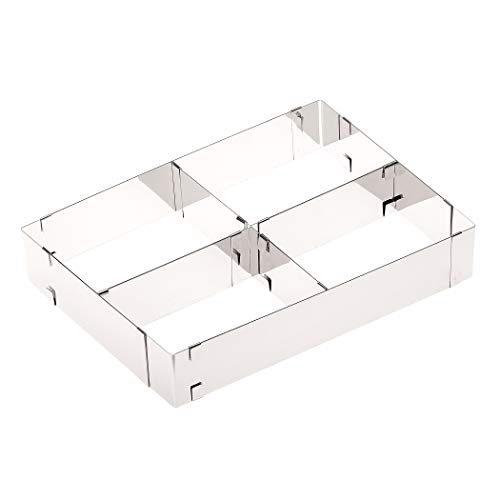 Menz Marco Hornear con Dos divisores, 5 cm de Altura, de Acero Inoxidable, 1 Pieza - Producto de Calidad ''Made in Germany''