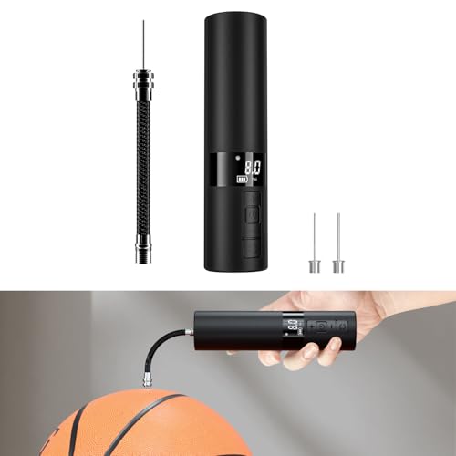 Compresor de neumáticos con manómetro digital de parada automática y diseño portátil 2