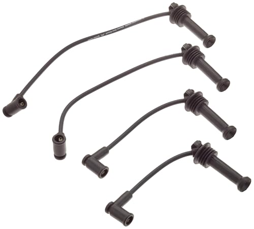 Merautop SJ - Merautop SJ Lot de 4 câbles d'allumage, bobine d'allumage, câbles d'allumage de rechange, pour Mondeo Fiesta Mk4 Focus Mk1 V50 Accessoires de voiture Pièce # YS6F12284B1A YS6F12286A1A YS6F12287A1A
