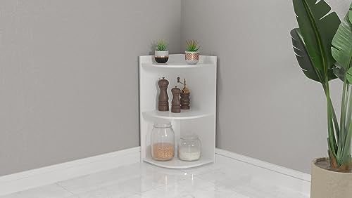 Mesa de Apoio Para Sofá Cantoneira Para Cozinha - Branco