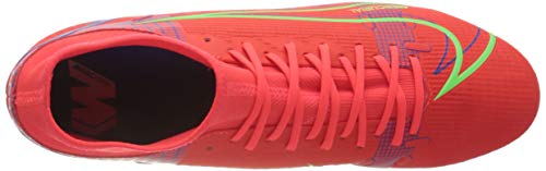 Image of Nike Unisex's Football Soccer Shoe, Bright Crimson Metallic Silver, 11
