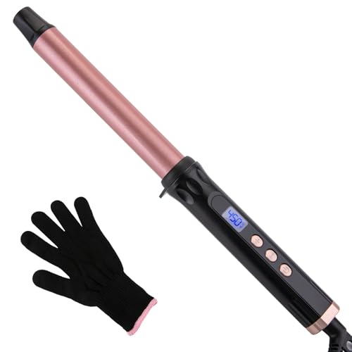 MCODON Curling Wand 1 Inch, Tourmaline Ceramic Barrel Curling Iron Wand for Medium to Long Hair,...