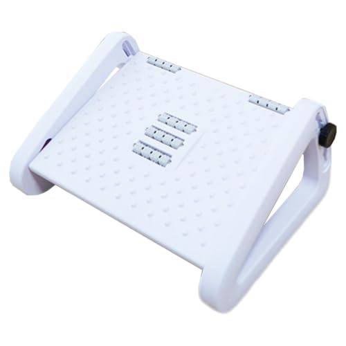 Reposapiés para debajo del escritorio en el trabajo,Reposapiés debajo del escritorio | Taburete para pies con rodillo de masaje y 6 ajustes de altura - Cómodo taburete para pies, reposapiés para el ho