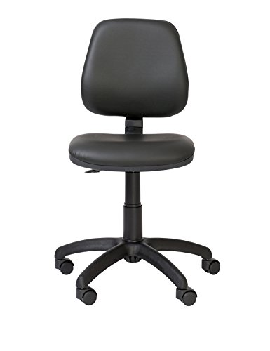 Topsit IND000200 - Silla de Trabajo giratoria (Piel sintética, 40 x 43 x 85 cm), Color Negro Cover