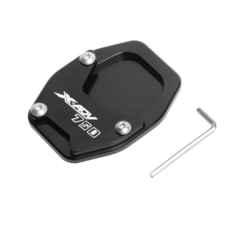 オートバイ CNC サイドスタンド延長プレートキックスタンド引伸パッドに適合するホンダ XADV X-ADV 750 XADV750 2021-2025(A レッド)