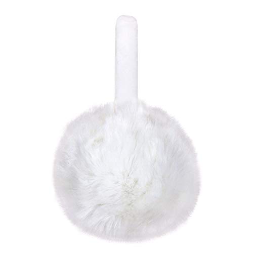 Girls Winter Warm Adjustable Knitted Faux Fur Plush Earmuffs Warmers3