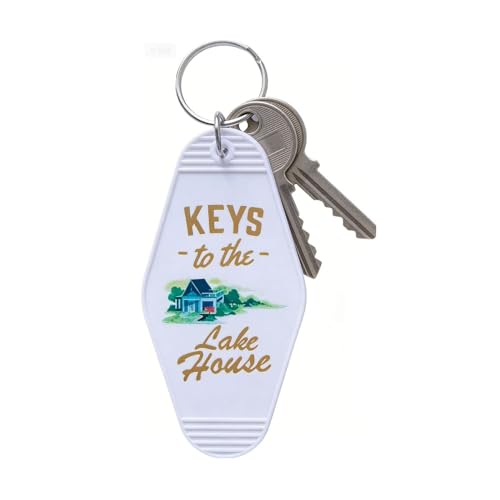 Image of Keys To The Lake House Keychain Funny Lake House Key Chain Lake House Accessories New Home Gifts