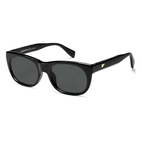 VANLINKER Retro Polarized Square Sunglasses for Women Men Trendy Soft-Square Frame Rectangular Shades VL9866