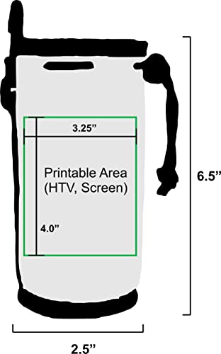 Blank Neoprene Water Bottle Coolie (Variety Color 6 Pack) #TOP6