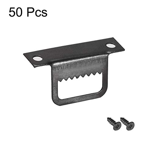 Image of uxcell Picture Hangers, 1 1 /4 Inch L Shape Double Hole with Screws for Frame Hanging, 50 Pcs