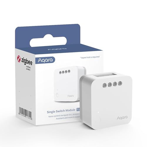 Switches Aqara Single Switch Module T1 (Without Neutral Conductor) (HomeKit) White SmartThings Compatible
