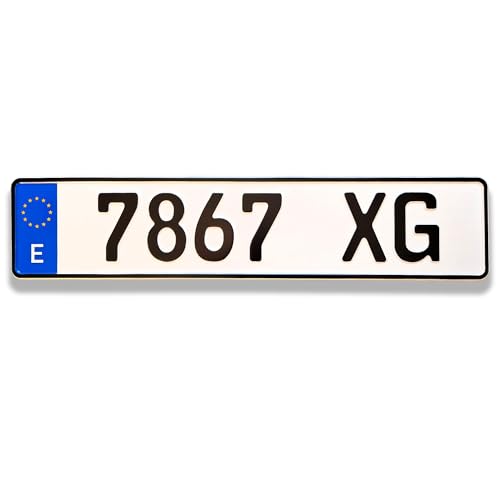 TA TradeArea Matrículas de Coche Hechas a su Medida (Matrícula Nero)