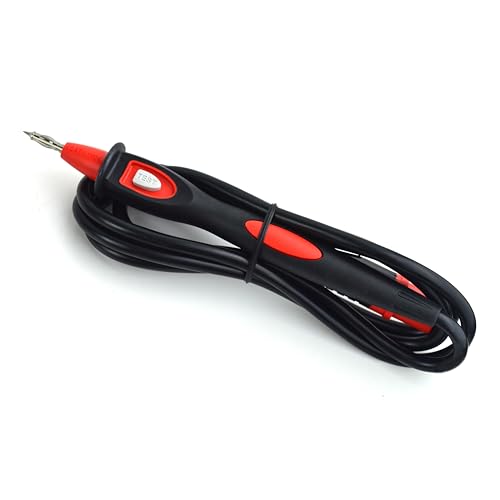 Image of ZIBOO TP165X PRO Upgraded Version Remote Control Probe with Test Button , with Switch,Use for Megohmmeter Insulation Resistance Tester,for 1503 1507 1587 1577 1550B (TP165X PRO), red