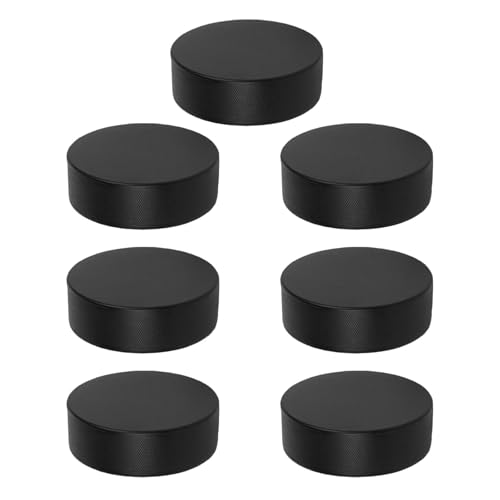 LIOOBO 7pcs Ice Hockey Pucks: 7.5cm PU Foam Hockey Pucks Indoor Sports Gear Indoor Sports Game Equipment Supplies for Practicing & Training