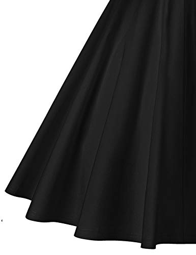 Image of GownTown Womens 1950s Cape Collar Vintage Swing Stretchy Dresses