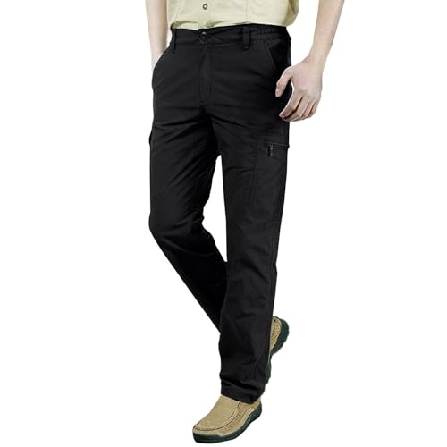 Genérico Pantalones Cargo Hombre Trabajo Múltiples Bolsillos Deporte Pantalones De Trabajo Hombre Cargo Trekking Rodilla Reforzad con Bolsillos Laterales Pantalones Tácticos