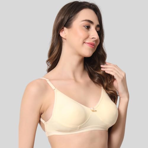 Image of Be-Wild Full Coverage Non Padded Backless Transparent Strap Bra for Women and Girls /Ladies /Black /Cotton /Casual /t-Shirts /Everyday /Regular /Bras