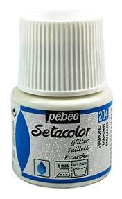 Pebeo Setacolor Light Glitter Fabric Paint 45 ml. - Pebeo Seta color Shade 204