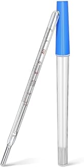 1Pc Glass Oral Temperature Adult Free Clinic Armpit Fast Reading Fever Indicator(Single Scale)…