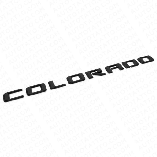 Image of 1Pc 21+ Colorado Fender /Tailgate Badge 3D Logo Emblem Truck Sport Nameplate Letter Replacement for Colorado (Matte Black)