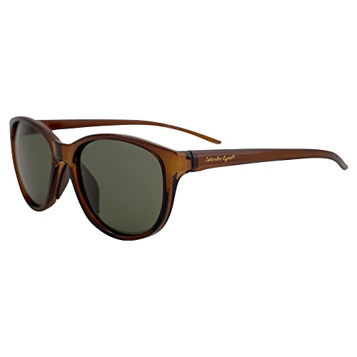 Gili Polarized Sunglasses Retro Style Brown Frame w/Grey Lens