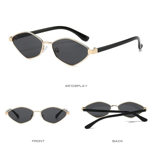 Metal Polygon Sunglasses Women Fashion Outdoors Shades Men Retro Trendy Luxury Sun Glasses3