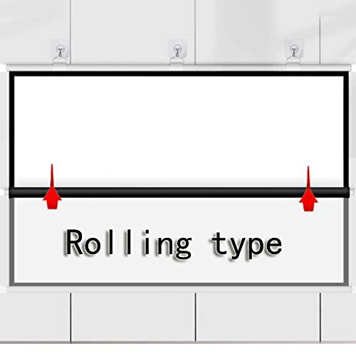 Pantalla de proyección manual para pared 4:3 portable miniatura 4