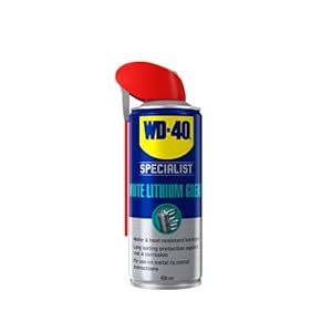 White Lithium Grease by WD-40 Specialist-Water and Hear Resistant White Grease Spray, No Drip, Reduces Friction and Wear…