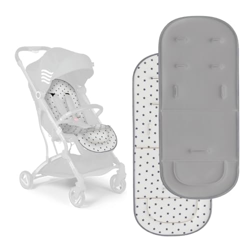 MS - Colchoneta universal para silla de paseo ligera ó cochecito, forro universal para cochecito, colchoneta acolchada para silla de paseo, ligera, suave y transpirable