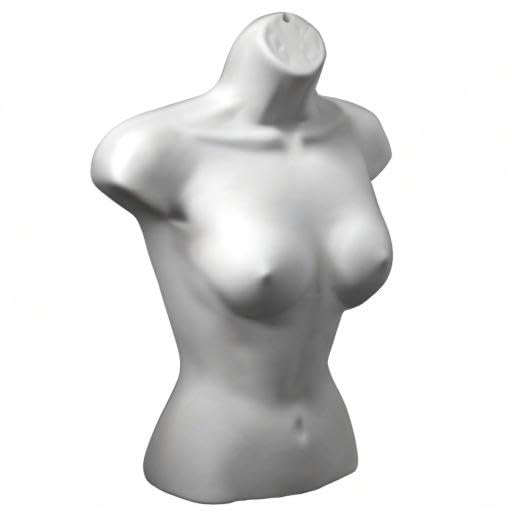 Plastic Mannequins White Female Torso Form