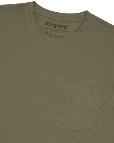 Image of Kingsted Pocket T-Shirts for Men - Super Soft & Comfy 100% Cotton Shirts