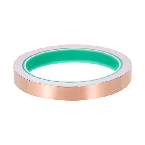 Image of PATIKIL Copper Foil Tape 0.5 Inch x 33 Feet 0.05mm Thick Double Sided Conductive Adhesive EMI Shielding for Electronics, Circuits, Grounding