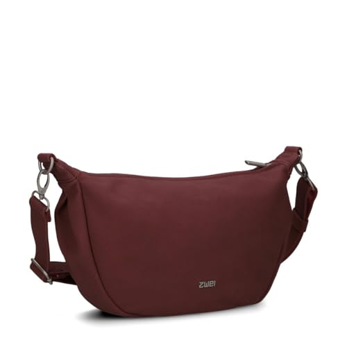 Sac bandoulière Zwei Mademoiselle.M M70 bordeaux, forme demi-lune tendance