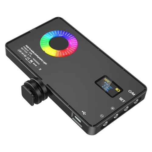 OTDOGUO RGB LED Video Fill Light 4000Mah Battery Rechargeable Video Light Used for Photography Video Live Fill