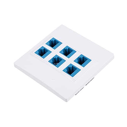 Plaque murale Ethernet femelle-femelle blanche à ports amovibles RJ45 réseau