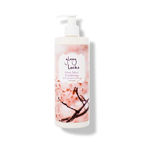 100% PURE Glossy Locks: Grow More Conditioner (13.5 Fl Oz), Sulfate Free Conditioner, Replenishes moisture, Reduces Shedding, Breakage, Made with Coconut Oil, Argan Oil