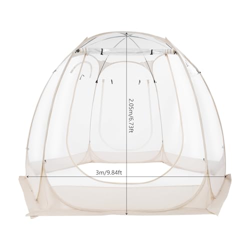 Carpa tipo Pop Up transparente para 4 personas miniatura 2