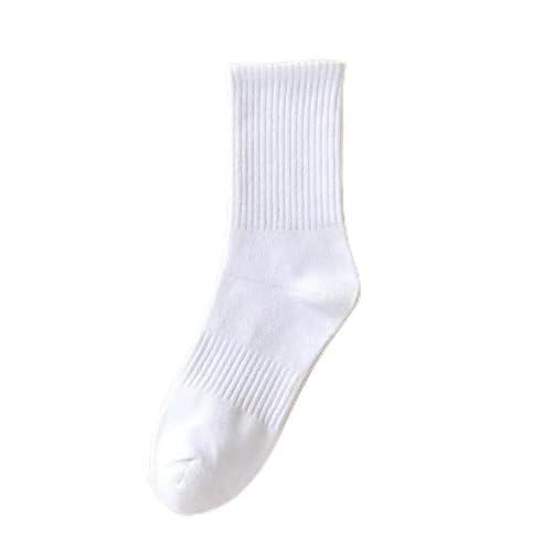 Socks Men's Mid Cut Sports Black & White Summer Men's Socks Thin Non Cotton Couple Socks