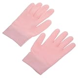 FIXOSHEE Guantes de Gel Hidratantes para Cuidado de Manos Suaves y Elásticos Protector de Piel Sin Lavado Color Rosa para Hidratación Diaria