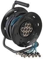 PULSE PLS00035 8-Wege-XLR-Multicore-Drum-Stagebox, 25 m