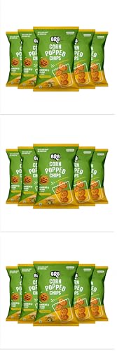 Image of BRB Corn Popped Chips | Cheese & Olive - Flavour | Not Fried. Not Baked | 30% Less Oil, No Palm Oil, Healthy Snack | 5 x (48g /51g) Combo Pack (weight may vary) (Pack of 3)