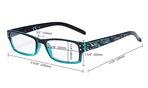 Image of Eyekepper Reading Glasses 4 Pack Fashion Spring Hinge Readers Great Value Quality Glasses Women Reading +0.50