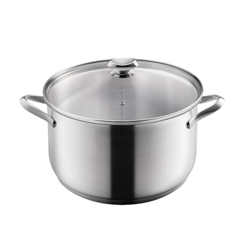 Metaltex ICONA - Casseruola alta in acciaio inox 30 cm 10,6 l