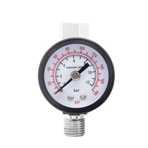 Image of Air Adjust Regulator Valve Sensitive Pressure Regulator 1 /4 inch NPS Thread for Spray Gun Paint Gun and Pneumatic Tools with Pressure Gauge