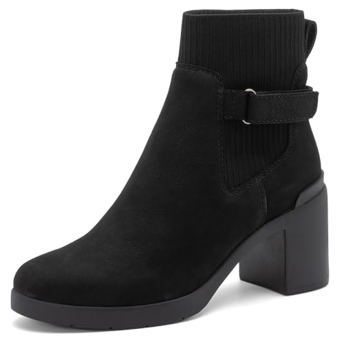 ABEO Metropolis Strap Booties for Women | Fall Boots for Women | Water Resistant Leather | Built-In Orthotic Insole
