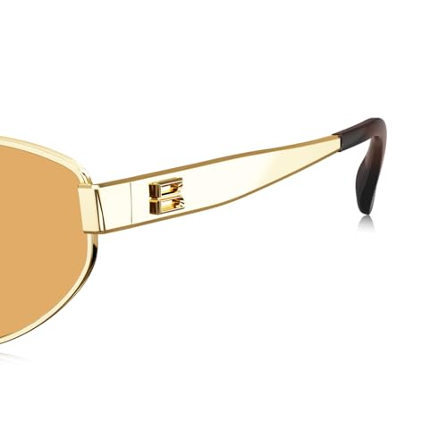 BOLON Unisex Full Titanium Narrow Roundish Retro Sunglasses BX7002 Cay 57mm, Exclusive Eyewear Brand of EssilorLuxottica4