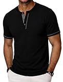 ANLÄSSE: Das Henley-T-Shirt mit kurzen Ärmeln sieht einfach, aber stilvoll und elegant aus und ist perfekt für den Alltag, die Arbeit, den Spaziergang, die Reisen, die Strand, die Picknick, die Party, den Urlaub, die Freizeit und viele andere Gelegenheiten.